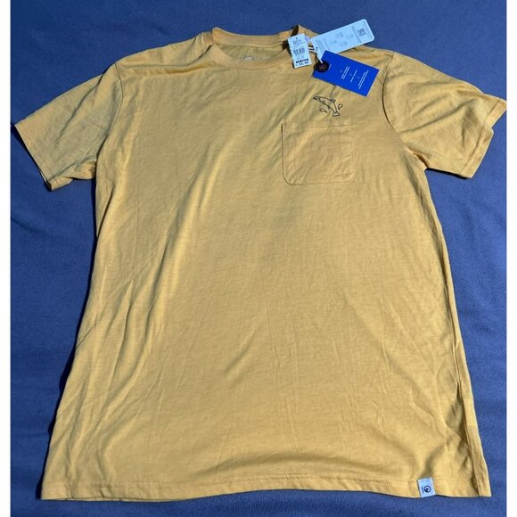 Tentree Takeout Amber Yellow Tencel Material T-Shirt Men's L Soft NWT - Picture 2 of 6